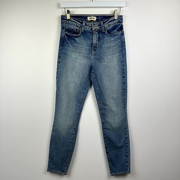 NEW L'AGENCE Margot High Rise Ankle Jeans Blanks Blue Denim Skinny US 25. - Picture 3 of 9